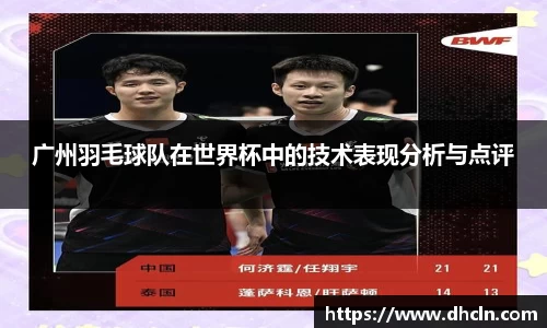 广州羽毛球队在世界杯中的技术表现分析与点评
